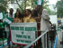 Well-Wishers Posing with AKISAN New York Dance Troupe on the Float